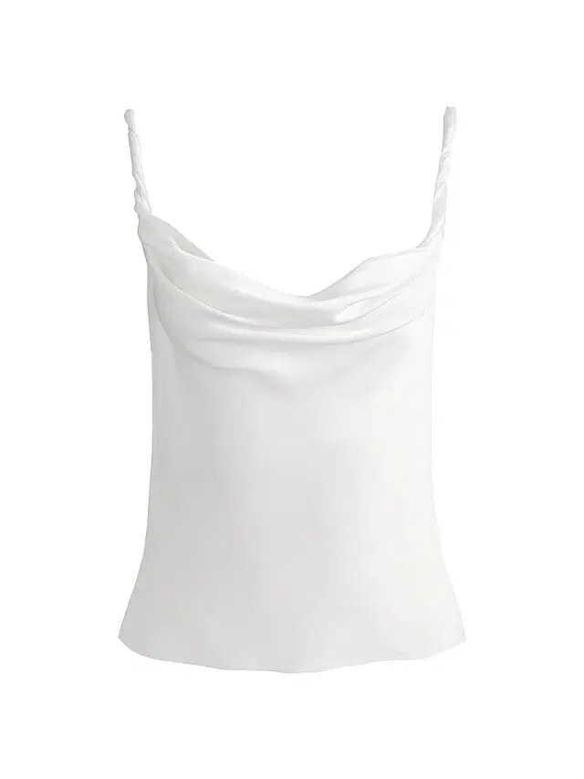 ALICE + OLIVIA Women's Monique Twist Strap Cowl Tank - Off White