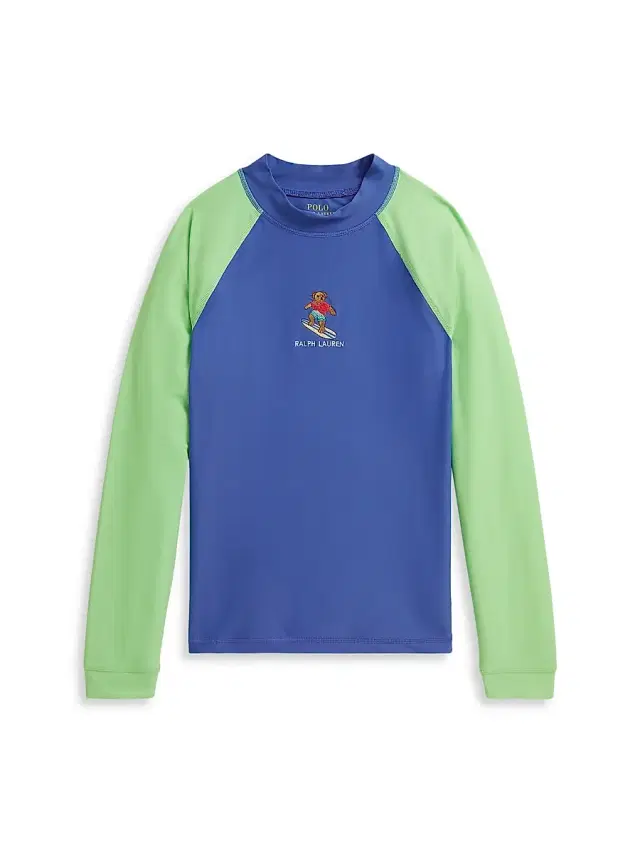 Polo Ralph Lauren Little Boy's & Boy's Polo Bear Performance Rashguard Top - Bai Blue