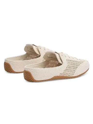 rag & bone Women's Retro Runner Raffia Sneaker Mules - Sea Salt Raffia - Size 10 | Thumbnail 3