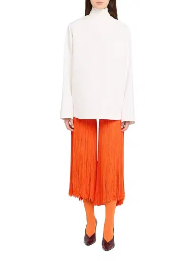 Alaïa Women's Reverse Cotton Jacket - Blanc - Size 8 | Thumbnail 2