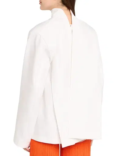 Alaïa Women's Reverse Cotton Jacket - Blanc - Size 8 | Thumbnail 4