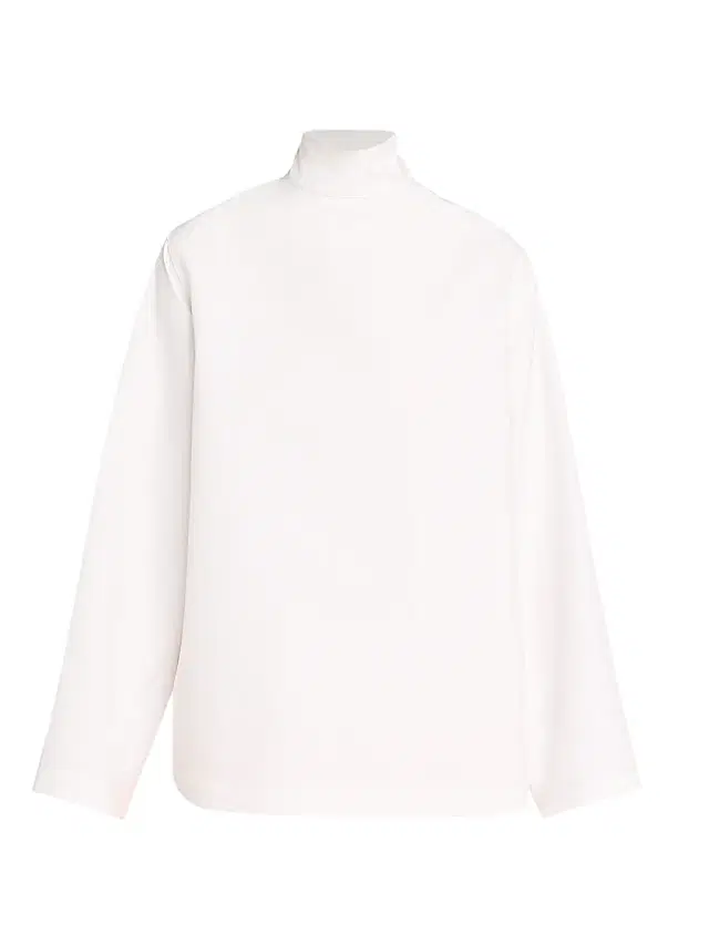 Women's Reverse Cotton Jacket - Blanc