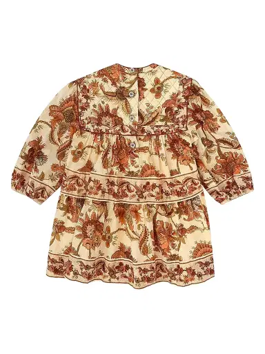 Zimmermann Little Girl's & Girl's Aster Quilted Cotton Dress - Cream Jacobean | Thumbnail 2 Zimmermann Little Girl's & Girl's Aster Quilted Cotton Dress - Cream Jacobean | Thumbnail 2