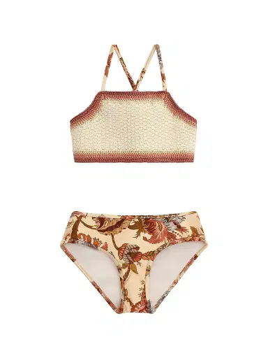 Zimmermann Little Girl's & Girl's Aster Crochet Bikini | Thumbnail 1 Zimmermann Little Girl's & Girl's Aster Crochet Bikini | Thumbnail 1