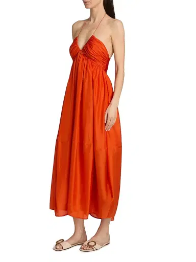 Zimmermann Women's Mahon Silk Halter Maxi Dress | Thumbnail 4 Zimmermann Women's Mahon Silk Halter Maxi Dress | Thumbnail 4