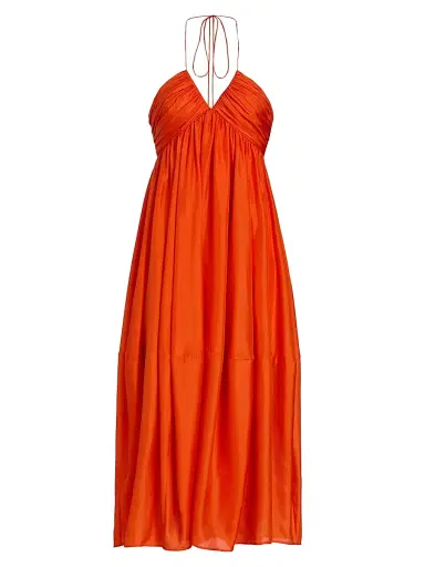 Zimmermann Women's Mahon Silk Halter Maxi Dress | Thumbnail 1 Zimmermann Women's Mahon Silk Halter Maxi Dress | Thumbnail 1