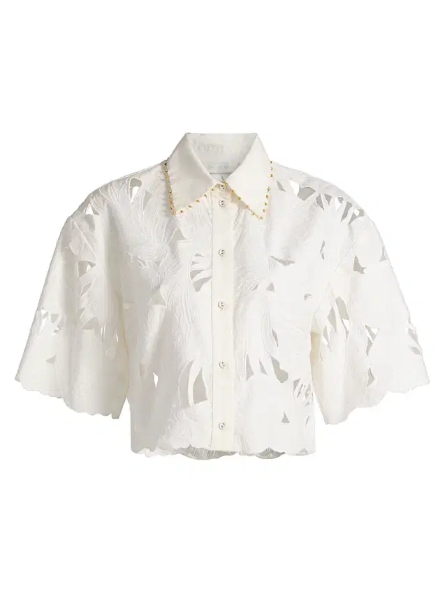 Women's Mahon Embroidered Crop Shirt -
