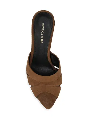 Veronica Beard Women's Cassiel 75MM Suede Sandals - Hazelwood | Thumbnail 4