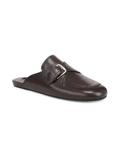 Vince Women's Minetta Leather Loafer Mules - Chili Brown - Size 9 | Thumbnail 2