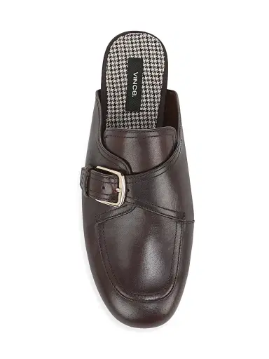 Vince Women's Minetta Leather Loafer Mules - Chili Brown - Size 9 | Thumbnail 4