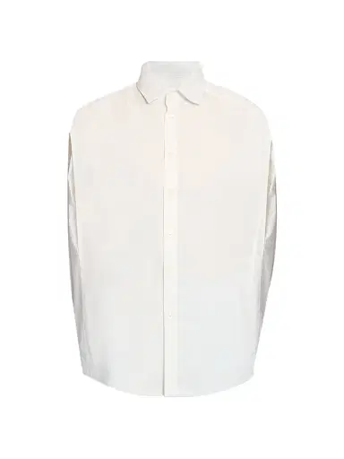 MM6 Maison Margiela Women's Sculpted Cotton Shirt - Off White | Thumbnail 1 MM6 Maison Margiela Women's Sculpted Cotton Shirt - Off White | Thumbnail 1