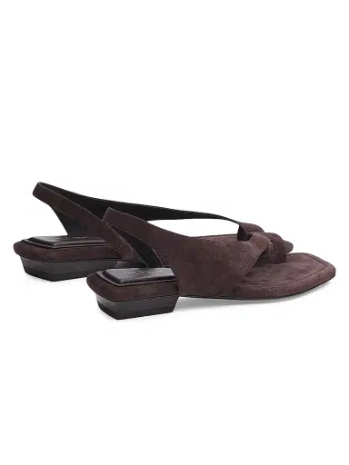 rag & bone Women's Liv Suede Flat Sandals - Dark Suede - Size 11 | Thumbnail 3