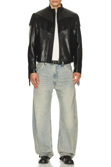 Austin Post Leather Fringed Western Cafe Racer | Thumbnail 3 Austin Post Leather Fringed Western Cafe Racer | Thumbnail 3