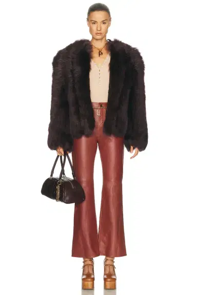 Chloe Slouch Lambskin Pant | Thumbnail 5 Chloe Slouch Lambskin Pant | Thumbnail 5