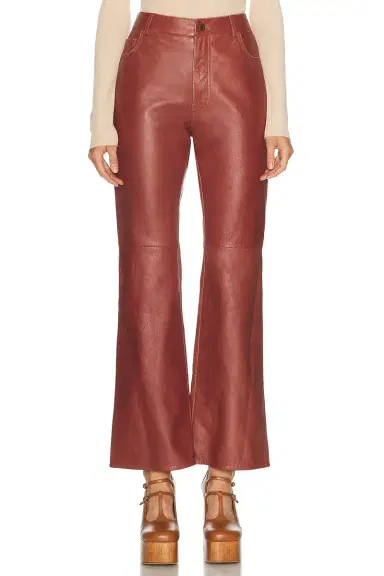 Chloe Slouch Lambskin Pant | Thumbnail 1 Chloe Slouch Lambskin Pant | Thumbnail 1