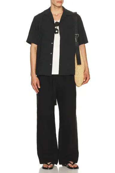 Corridor Paisley Embroidery Short Sleeve Shirt | Thumbnail 3
