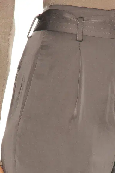 Lapointe Lightweight Satin Belted Pant | Thumbnail 6 Lapointe Lightweight Satin Belted Pant | Thumbnail 6