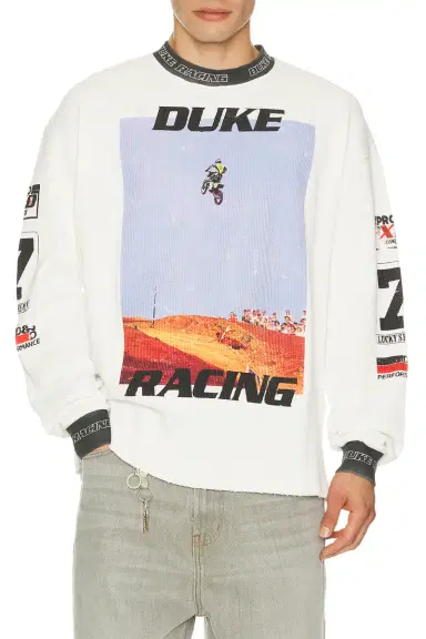 Duke + Dexter Duke + Dexter Motorcross Waffle Long Sleeve Tee | Thumbnail 1