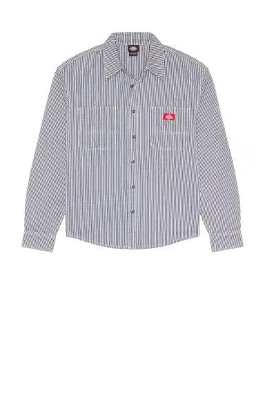 Dickies Hickory Long Sleeve Work Shirt | Thumbnail 4