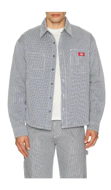 Dickies Hickory Long Sleeve Work Shirt | Thumbnail 6