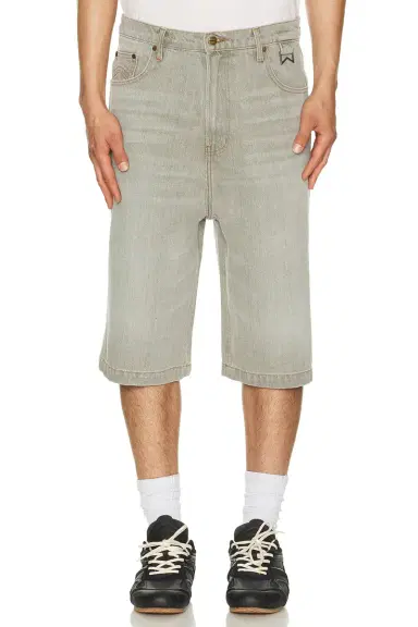 Rhude Baggy Traxedo Denim Shorts | Thumbnail 1