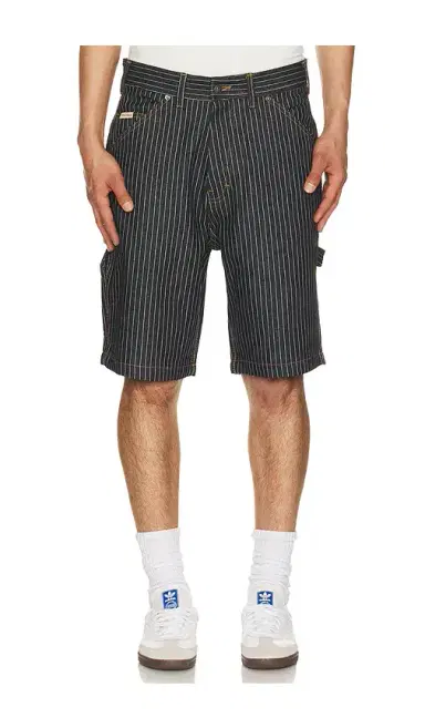 Iron & Resin Dennis Striped Denim Shorts | Thumbnail 1