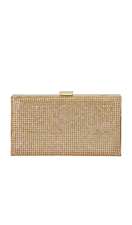 olga berg Stef Crystal Box Clutch