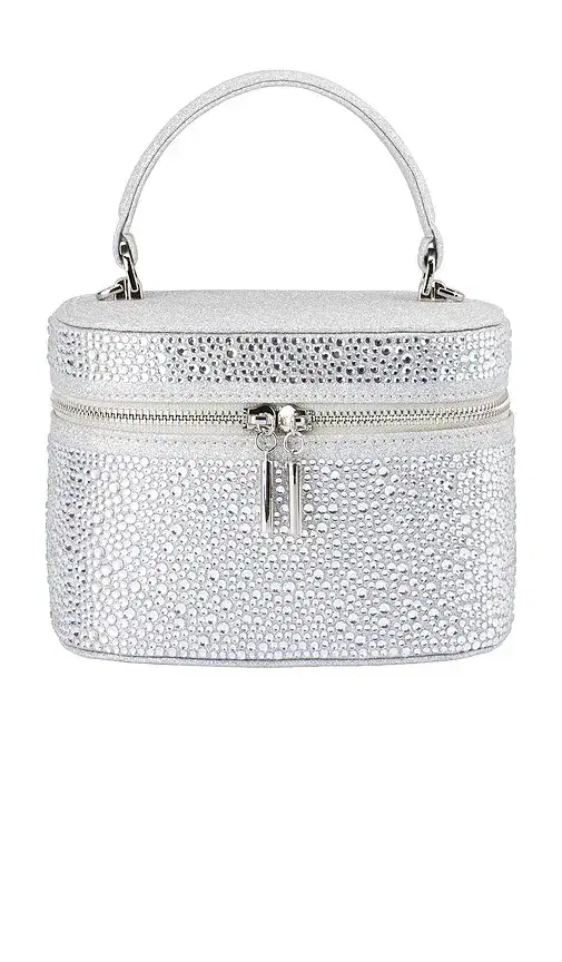 olga berg Beckie Zip Top Crystal Bag