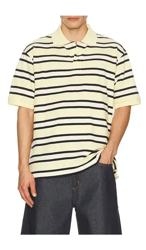 Chunky Striped Polo Shirt