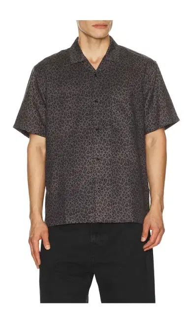 Duvin Design Black Cat Button Up Shirt | Thumbnail 1