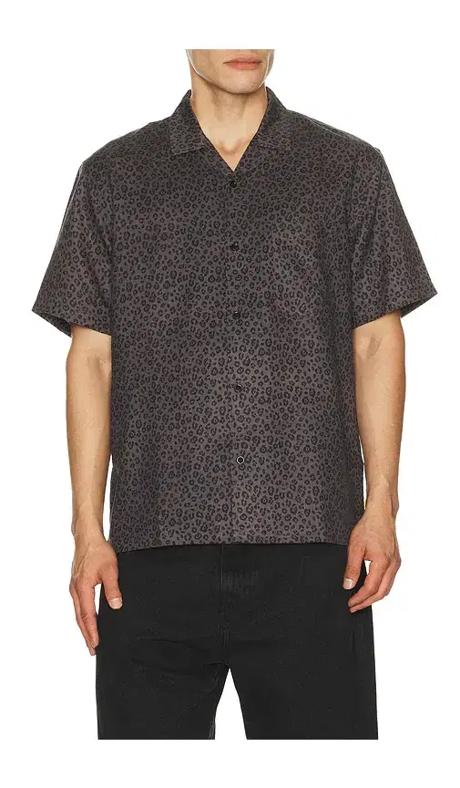 Black Cat Button Up Shirt