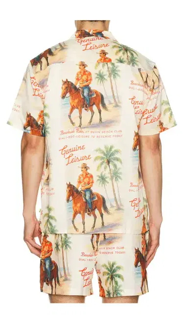 Duvin Design Beach Ranch Button Up Shirt | Thumbnail 2