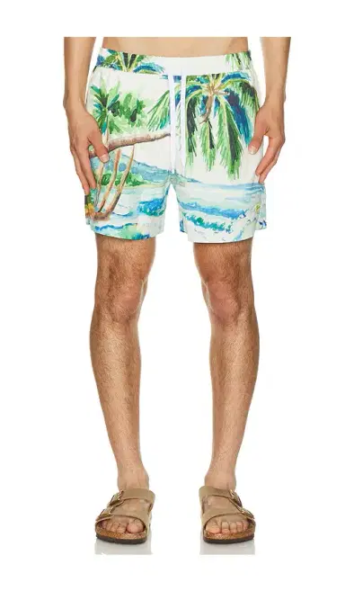Duvin Design Postcard Swim Shorts | Thumbnail 1