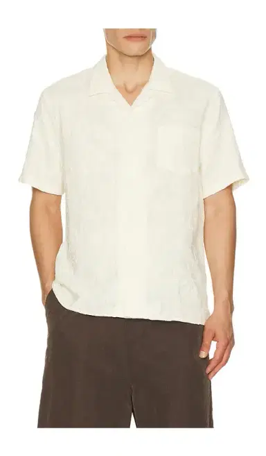 Vince Embroidered Floral Short Sleeve Cabana Shirt | Thumbnail 1
