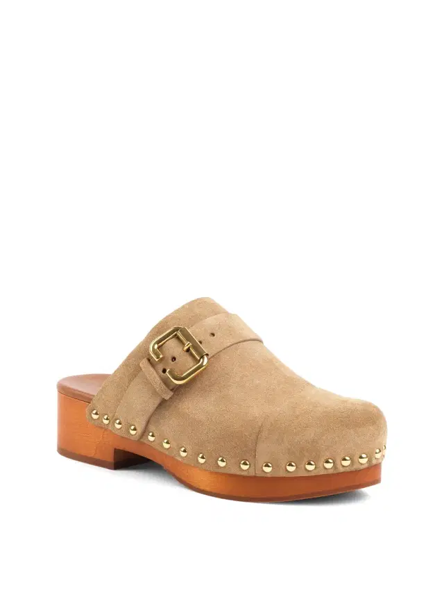 Suede Jeannette Clogs