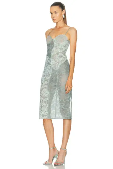 Acne Studios Daytona Romantic Flower Lace Dress | Thumbnail 3