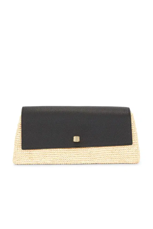 Audrey Raffia Clutch