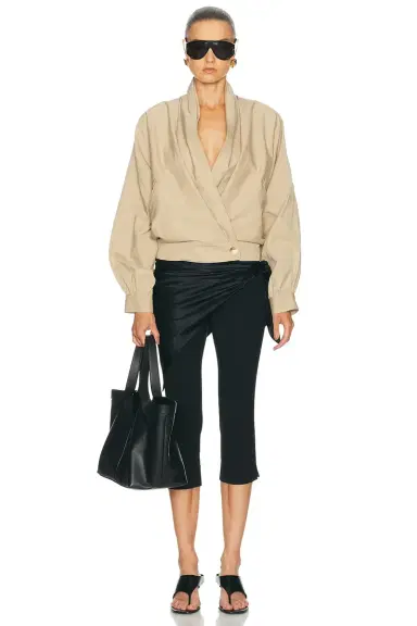 DARKPARK Franca Light Cotton Bomber Jacket | Thumbnail 4 DARKPARK Franca Light Cotton Bomber Jacket | Thumbnail 4