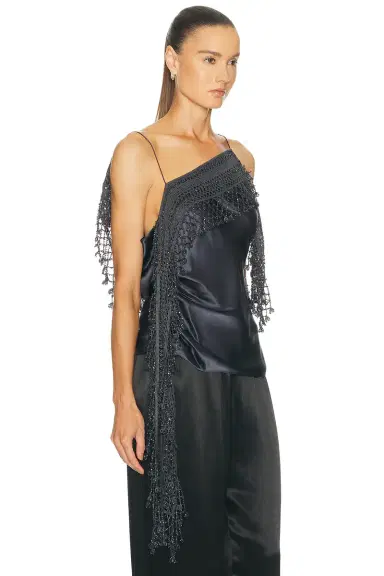 Christopher Esber Droplet Bead Crochet Trimmed Tank Top | Thumbnail 2 Christopher Esber Droplet Bead Crochet Trimmed Tank Top | Thumbnail 2