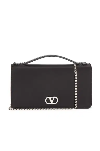 Valentino Garavani V Logo Signature Wallet With Strap | Thumbnail 1