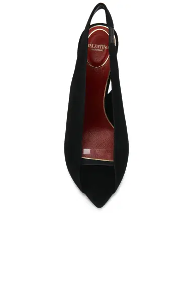 Valentino Garavani VG Revele Open Toe 85 Slingback | Thumbnail 4 Valentino Garavani VG Revele Open Toe 85 Slingback | Thumbnail 4