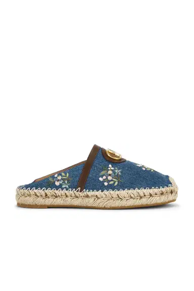 Valentino Garavani V Logo Signature Mule Espadrilles | Thumbnail 1 Valentino Garavani V Logo Signature Mule Espadrilles | Thumbnail 1