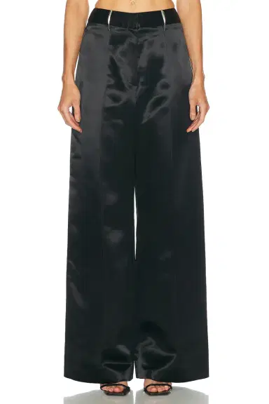 Grace Ling Pleated Claw Wide Leg Trouser | Thumbnail 1 Grace Ling Pleated Claw Wide Leg Trouser | Thumbnail 1