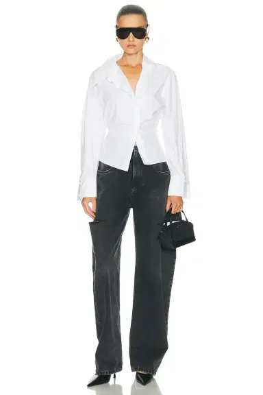 Maison Margiela Cut Out Barrel Leg | Thumbnail 5