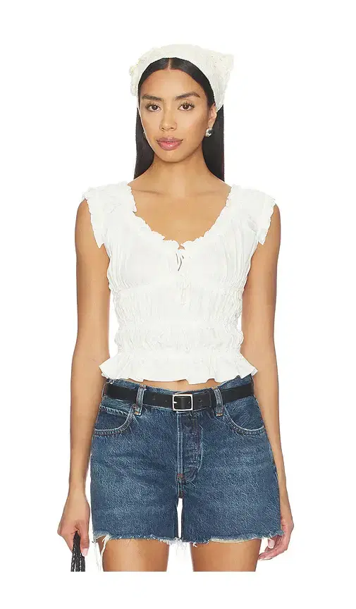 MORE TO COME Kristie Ruched Top