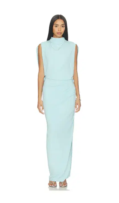 Simkhai Vale Draped Jersey Midi Dress | Thumbnail 2 Simkhai Vale Draped Jersey Midi Dress | Thumbnail 2