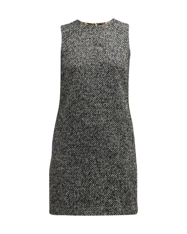 Tweed Sleeveless Mini Dress
