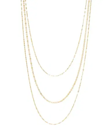 Lana 14K Gold Triple-Strand Blake & Petite Nude Necklace | Thumbnail 1 Lana 14K Gold Triple-Strand Blake & Petite Nude Necklace | Thumbnail 1