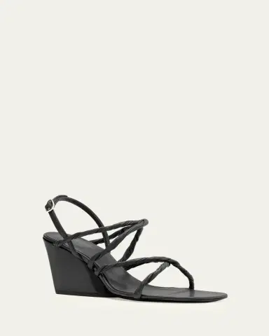 Proenza Schouler 80mm Twist Slant Leather Sandals | Thumbnail 2 Proenza Schouler 80mm Twist Slant Leather Sandals | Thumbnail 2