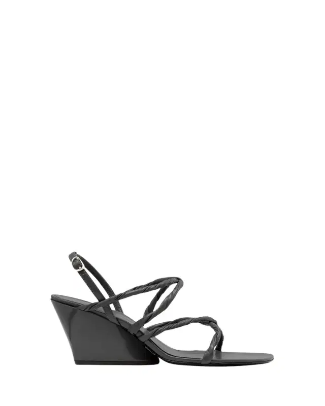 Proenza Schouler 80mm Twist Slant Leather Sandals